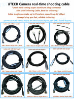 Cable de Conexión Micro B de 5 Pines de Alta Calidad para Fuji Xt1 X100f Xe3 X Pro2 con Blindaje Trenzado y Material TPE para Cámara y Computadora