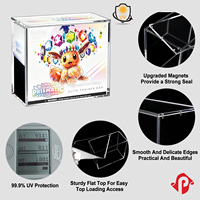 Expédition en 3 jours, protection UV à 99,9 %, boîte de protection en acrylique PKMN ETB, boîte de rangement transparente pour cartes TCG, boîte de présentation Elite Trainer en acrylique