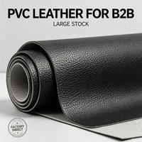 Échantillon disponible : Rouleau de tissu en cuir artificiel PVC léger de 0,6 mm pour la sellerie automobile et les meubles d'hôtel