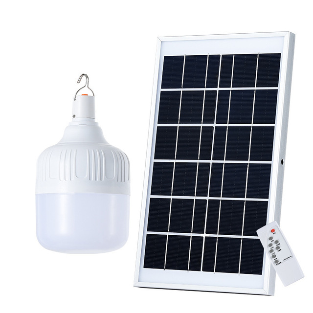 Portable Outdoor Solar Light Bulbs Waterproof Solar Tent Light Led Camping Lamp With Solar Panel Remote Controls