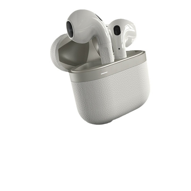 TWS True Wireless for 5.3 Semi-in-ear Active Noise Cancelling Earphones LED Type-C Charging Life Waterproof Leather