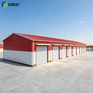 Centre logistique de matériaux bruts à haut débitement, entrepôt d'atelier industriel en acier préfabriqué peint et durable - Product Image 1