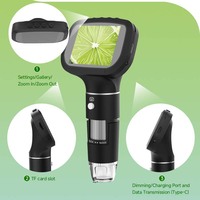 Microscopio digital LCD de bolsillo de 2,4 pulgadas para reparación móvil Microscopio portátil 1080P para niños estudiantes