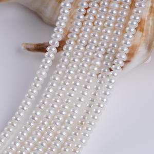 Promotion : Perles d'eau douce naturelles en forme de riz blanc de 3-3,5 mm, couleur naturelle, perles en vrac avec trou Sanqi, vente en gros - Product Image 1