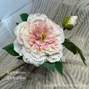 ดอกโบตั๋นประดิษฐ์ Secret Garden สูง 50 ซม. เส้นผ่านศูนย์กลาง 16 ซม. ดอกไม้ผ้าไหม ตกแต่งบ้าน อุปกรณ์ประกอบฉากงานแต่งงาน - Product Image 1