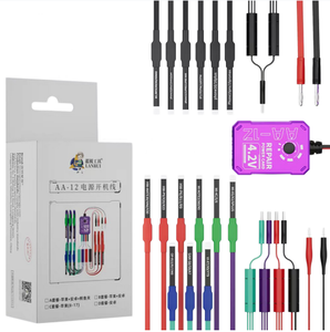 Câble de démarrage sans batterie AA-12 4.2V pour iPhone 8-17 Pro Max et Android 9-en-1 – Outil de réparation de carte mère et câble flexible de test de démarrage - Product Image 3