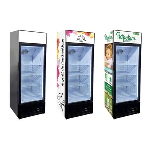 유리문이있는 Meisda SC190BG 190L 슈퍼마켓 냉장 장비 수직 디스플레이 냉장고