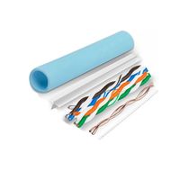 Harga pabrik 305m Cat6 UTP FTP kabel jaringan Ethernet SFTP tembaga murni kabel LAN luar ruangan dalam ruangan