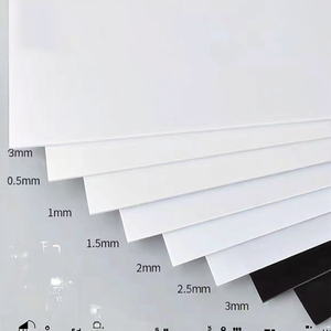 Feuille de plastique PVC blanche, épaisseur 0,5 1 1,5 2 2,5 3 mm, découpe DIY, matériel pour la fabrication de modèles à domicile - Product Image 3