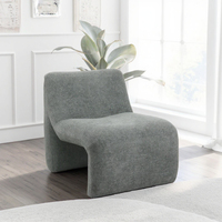 Nordique Simple salon meubles tissu chaise longue moderne créatif incurvé tufté loisirs simple canapé chaise
