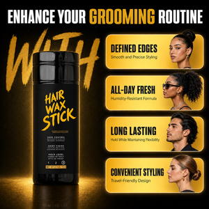Cire coiffante non grasse à application facile <span class=keywords><strong>pour</strong></span> le contrôle des bords - Brillance élégante et soyeuse avec huile de coco et huile minérale nourrissante - Product Image 2