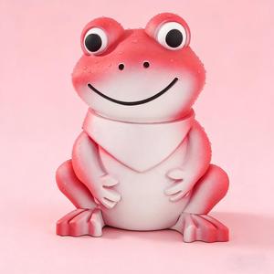 Rukioo Classic Cute Frog Design Zinc Alloy & <b>Plastic</b> 4-Part 90mm Large Dry Herb <b>Grinder</b> - Product Image 3