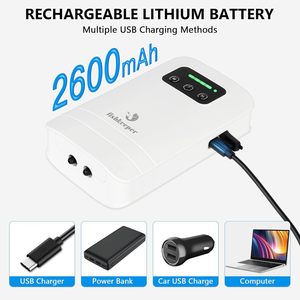 Bomba de Ar para Aquário Recarregável USB com Bateria, Aerador Portátil de Oxigênio para Pesca ao Ar Livre, 5-125 Galões - Product Image 4