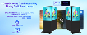 360SPB 49 "Vertical dupla face tela Display piso permanente sinalização digital interior para publicidade - Product Image 2