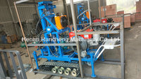 Machine de forage de puits d'eau portable mini 150m à moteur diesel, avec mobilité sur chenilles, fabriquée en Chine - Vente chaude