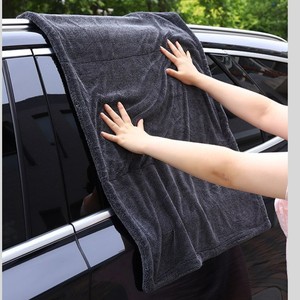 Serviette de lavage de voiture en tissu torsadé épais, absorbante, 600g, sans peluches, séchage rapide - Product Image 3