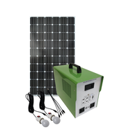 Système solaire domestique tout-en-un, onde sinusoïdale pure, sorties AC/DC/USB, générateur solaire série SHS 300W/500W/1000W avec contrôleur MPPT