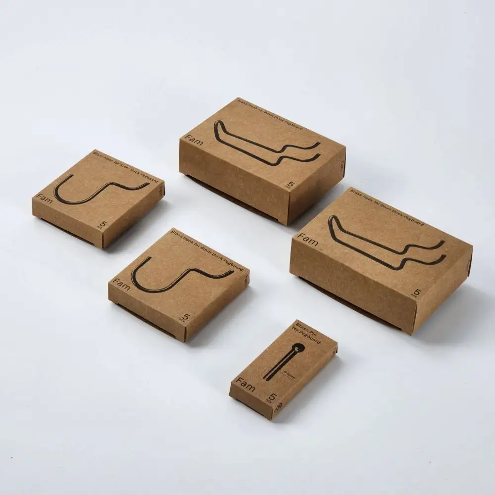 Kundendefinierte faltbare recycelbare Packbox aus Kraftpapier in Mini-Größe für kleine Teilen Verpackung mit individuellem Logo