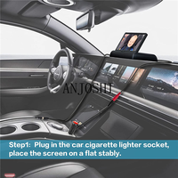 Moniteur HD de voiture de 4,3 pouces, écran universel visuel, moniteur numérique pliable, écran pliable, moniteur de recul de voiture, caméra de recul