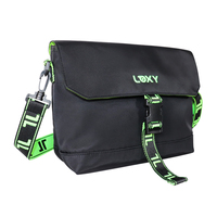 Haute qualité en nylon recyclé hommes simple croix fermeture éclair sac à bandoulière à la mode étanche Mini Messenger Sport personnalisé pour lettre