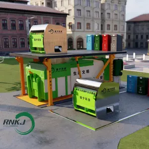 Unité de puissance hydraulique automatique RNKJ 6cbm compacteur de déchets poubelle machine d'élimination des déchets