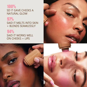 Vente en gros de bâtons de blush crème vegan personnalisés avec logo privé, 6 couleurs, imperméables, mats, longue tenue, avec protection solaire - Product Image 3