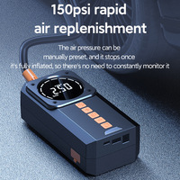Car Inflatable Pump Portable Single Cylinder High Pressure Air Pump Jump Starter Power Bank for Car Tire Home Use