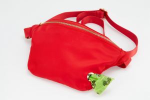 도매 사용자 정의 나일론 애완 동물 허리 벨트 가방 유행 가죽 패니 팩 지퍼 개 산책 훈련 똥 디스펜서 낮은 MOQ - Product Image 6