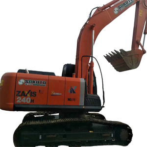 Vente chaude utilisée Hitachi ZX240H ferme excavatrices hydrauliques sur chenilles 24T grande pelle ZX240 pelleteuses domestiques d'occasion - Product Image 1