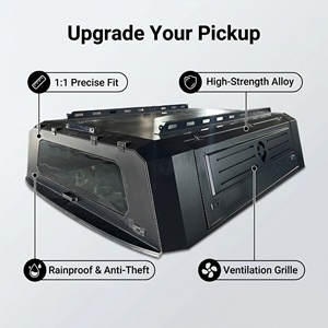 Couverture de benne rigide en alliage d'aluminium sur mesure pour Isuzu D-Max Blade <span class=keywords><strong>2017</strong></span>+ Pickup - Boîte de rangement arrière étanche à verrouillage, style sport - Product Image 3