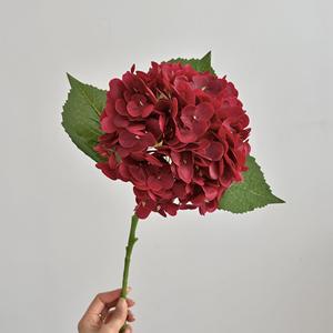 Настоящий сенсорный белый цветок гортензии Свадебный букет свадебных цветов - Product Image 3