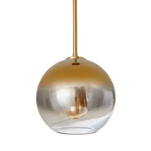 Zhongshan manufacturer wholesale Nordic living room bedroom glass pendant light bedside restaurant bar ball glass pendant lights