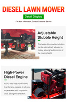 Tondeuse à chenilles diesel best-seller 2026, idéale pour les vergers en pente.