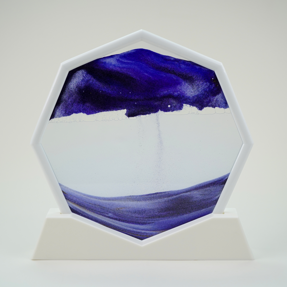 Лидер продаж, стеклянные изделия, Домашнее использование, светодиодная лампа с зыбучим песком, украшение с различными цветными узорами