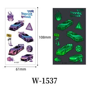 สติ๊กเกอร์ลายการ์ตูนรถก่อสร้าง ติดหน้า ติดสัตว์เลี้ยง พิมพ์ดิจิทัล ของเล่นเด็ก - Product Image 2
