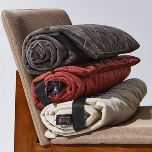 Heated <b>Chair</b> Cushion Dark Gray Rectangle Velvet Polyester Seat <b>Pad</b> For Home Use GG-HP001 Model - Product Image 5