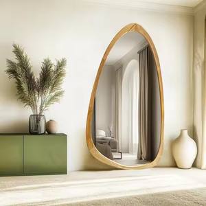 Struttura in legno irregolare per decorazione della parete specchio da parete stile fattoria <span class=keywords><strong>di</strong></span> campagna per la decorazione della parete della camera da letto o del bagno - Product Image 2