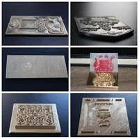Machine de gravure sur métal CNC de petite dimension avec broche haute puissance pour fabriquer des matrices en magnésium pour la fabrication de cartes de visite de luxe