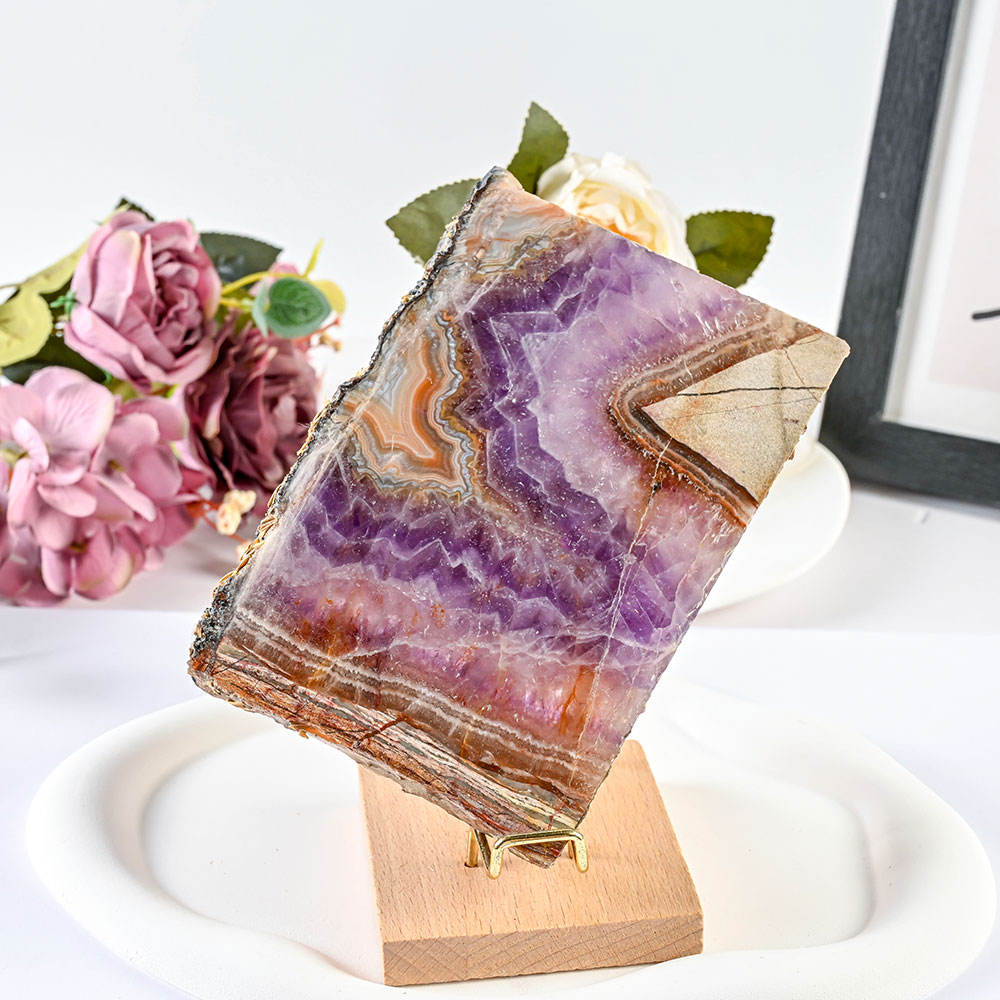 Amethyst Agate Slices