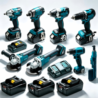 Ensemble d'outils électriques sans fil 18V, ensemble d'outils multifonctions, batterie et chargeur, adapté à un usage professionnel et à des travaux de bricolage