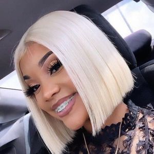 Venta al por mayor 613 bob Rubio cabello humano pelucas precio al por mayor <span class=keywords><strong>peruano</strong></span> corto 613 del pelo humano del frente - Product Image 1