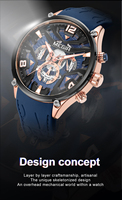 Montre Chronographe Personnalisée en Alliage 2026 pour Homme, Montre-Bracelet à Quartz avec Bracelet en Silicone, Horloges Megir 2222G, Montres en Gros à Prix Abordable