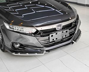 ลิ้นกันชนหน้า Accord สีดำเงา สไตล์สปอร์ต ชุดแต่งสปอยเลอร์กันชน สำหรับ Honda Accord รุ่นที่ 10.5 ปี 2022 อุปกรณ์ตกแต่งรถยนต์ - Product Image 3