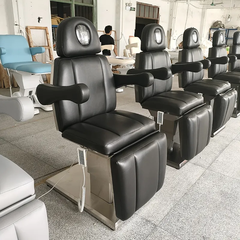Vendita calda modern beauty shop trattamento lettino da massaggio nero elettrico viso spa beauty chair bed in vendita