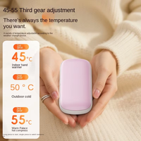 Calentador de Manos Digital Mini al por Mayor con Pantalla, Carga Rápida, Ultra Delgado, Portátil, Dos en Uno, Banco de Energía de 10000 mAh