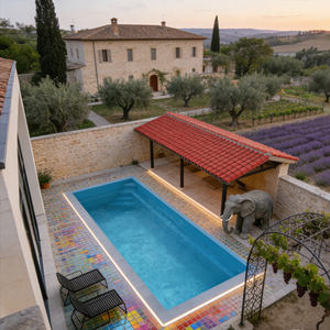 Muebles para piscina, piscina exterior china, piscina de fibra de vidrio, piscina enterrada, piscina semi-enterrada, piscina de acrílico - Product Image 4