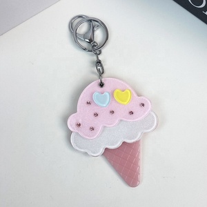 Al por mayor Nuevo Llavero Creativo de Acrílico con Diseño de Helado y Efecto Espejo, Colgante de Dibujos Animados para Llavero y Accesorios de Bolsos DIY - Product Image 2