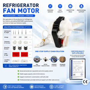 <span class=keywords><strong>Moteur</strong></span> de congélateur et réfrigérateur 110V-220V 50/60HZ, <span class=keywords><strong>moteur</strong></span> à pôles ombragés, <span class=keywords><strong>moteur</strong></span> de <span class=keywords><strong>ventilateur</strong></span> d'évaporateur de réfrigérateur électrique à courant alternatif à balais pour <span class=keywords><strong>Elco</strong></span> - Product Image 6