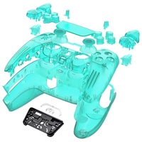 Pour manette BDM-030/040/050 : Kit complet de coques en plastique et boutons, vert émeraude transparent, pour remplacement DIY des garnitures avant/arrière