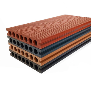 Planches de terrasse en composite bois-plastique (WPC) à grain de bois, gaufrées en 3D pour l'extérieur - Product Image 1